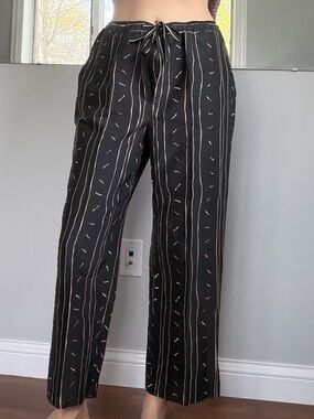 Vintage Debra DeRoo 100% Silk Print Pant